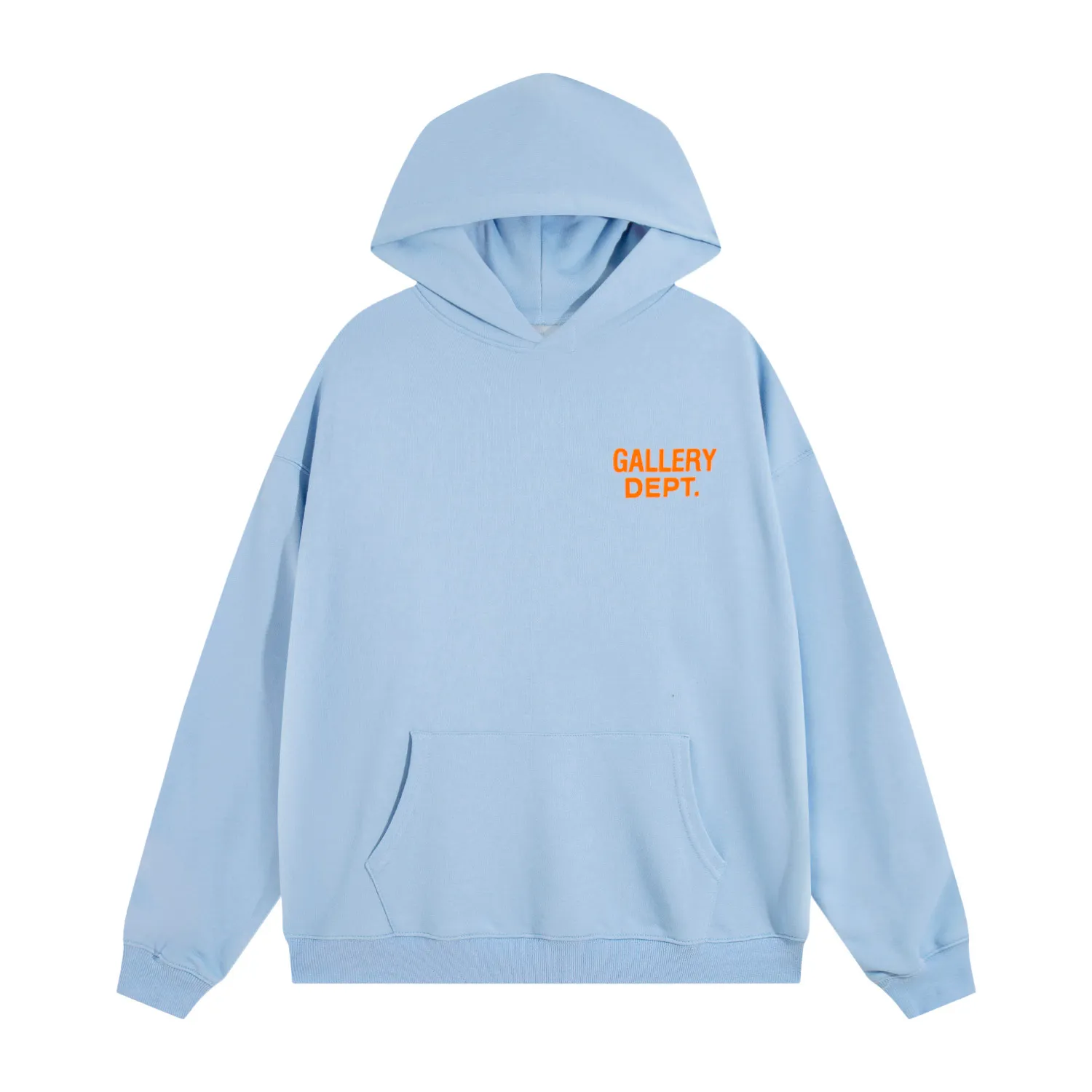 801#Gallery Dept new color matching classic letter slogan logo printed casual all-match hoodie hooded sweatshirt black printed khaki orange royal blue light blue yellow black printed black S~XL p180